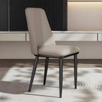 Ensemble de 2 chaises de salle à manger modernes en similicuir avec structure en métal