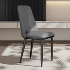 Ensemble de 2 chaises de salle à manger modernes en similicuir avec structure en métal