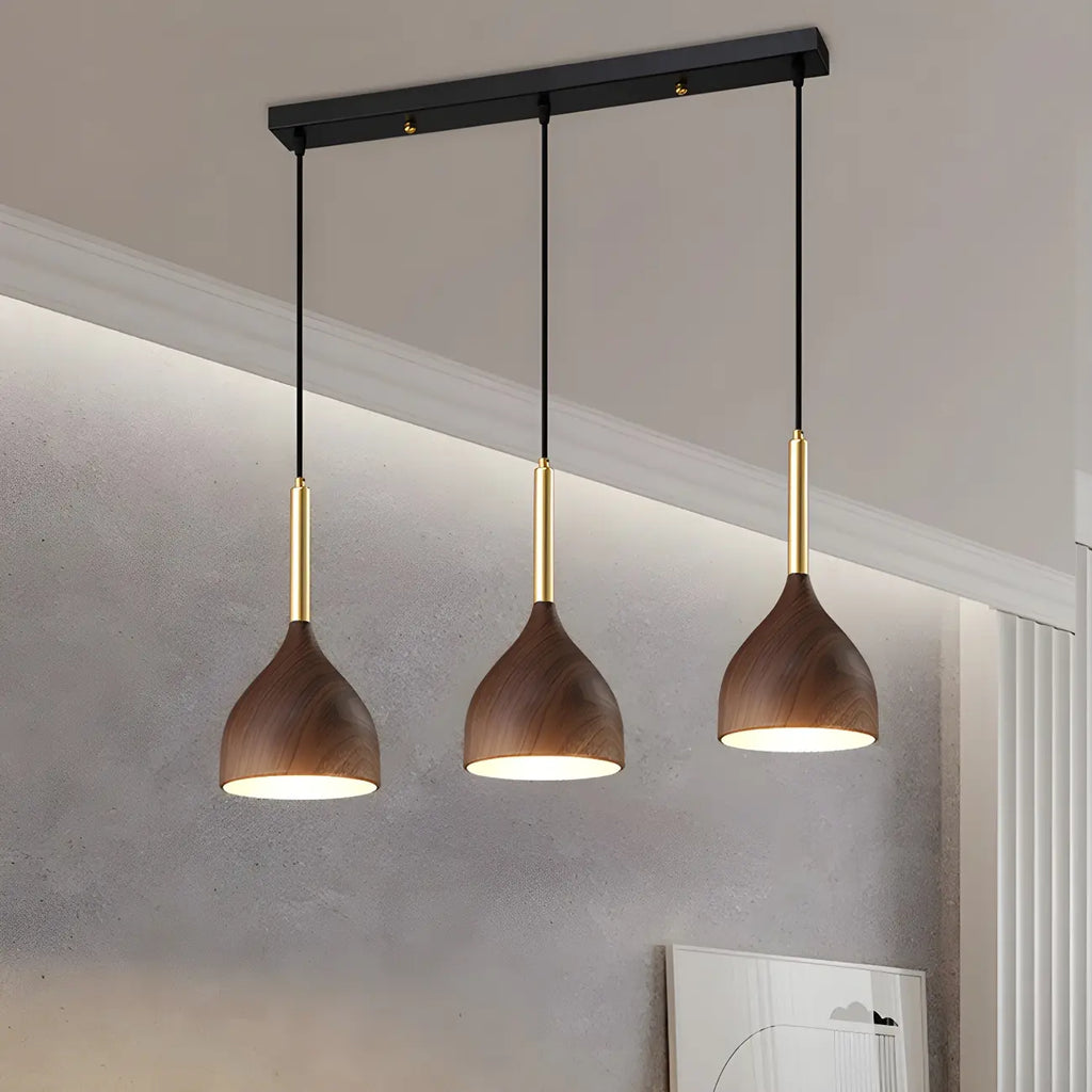 Suspension moderne à 3 lumières et longueur réglable pour îlot de cuisine