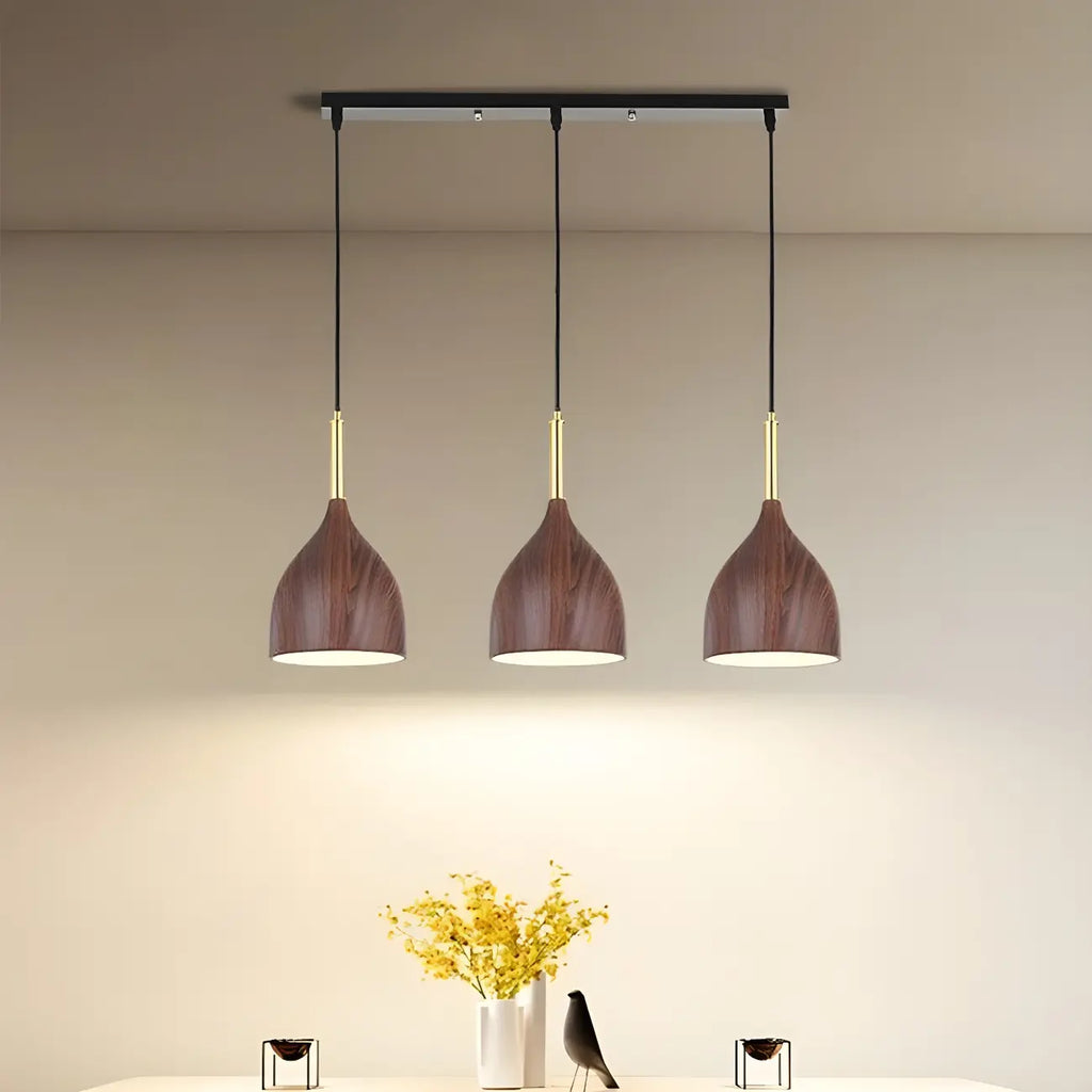 Suspension moderne à 3 lumières et longueur réglable pour îlot de cuisine
