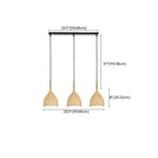 Suspension moderne à 3 lumières et longueur réglable pour îlot de cuisine