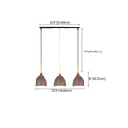 Suspension moderne à 3 lumières et longueur réglable pour îlot de cuisine