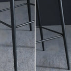 Tabourets de bar hauts à oreilles en similicuir de type seau