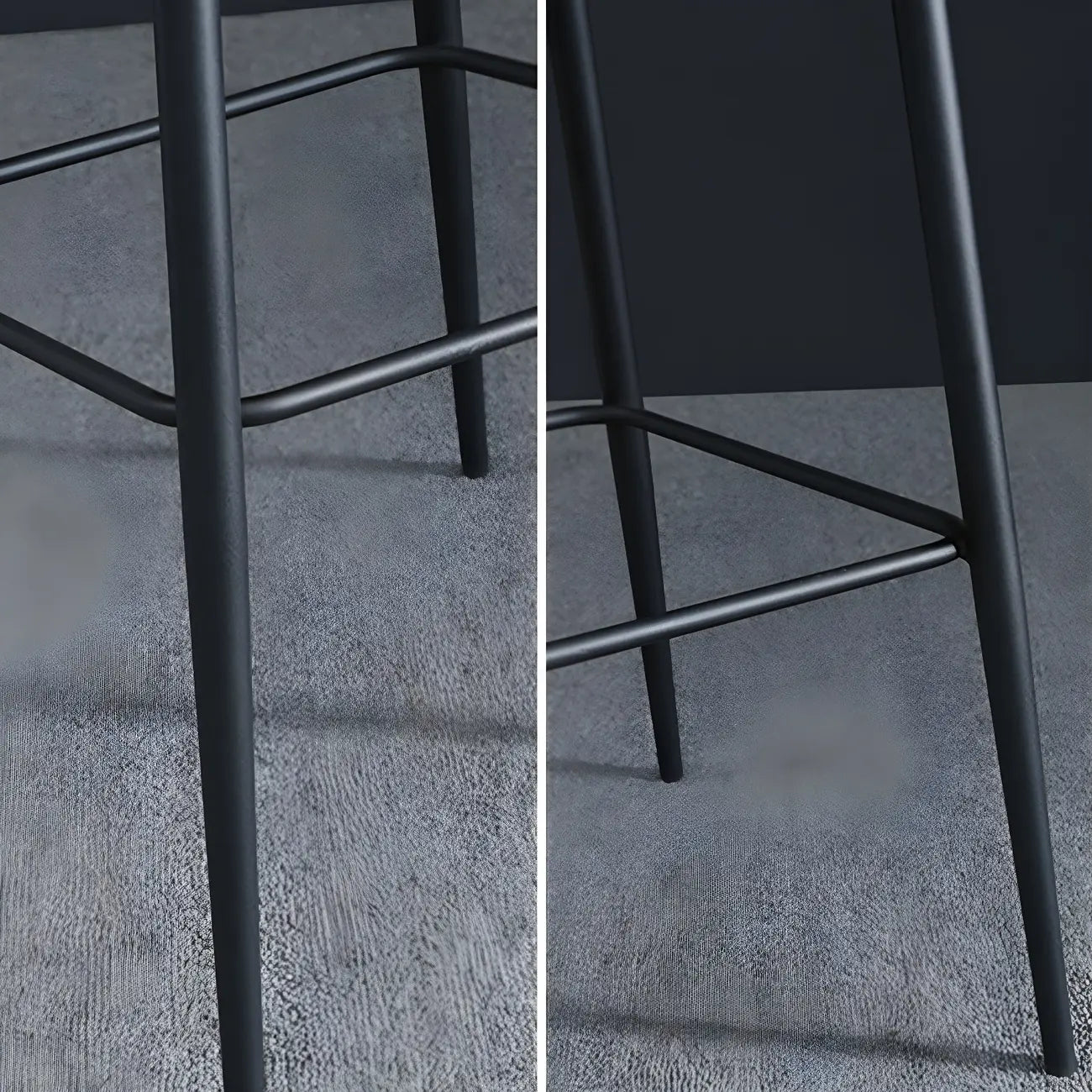 Tabourets de bar hauts à oreilles en similicuir de type seau