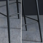 Tabourets de bar hauts à oreilles en similicuir de type seau