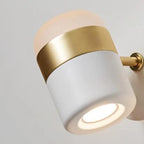 Applique murale cylindrique moderne à 2 lumières, réglable