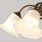 Plafonnier LED semi-encastré élégant en forme de cloche pour salon