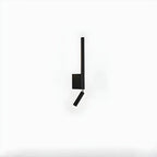 Applique murale de lecture moderne en métal à 2 lumières LED pour chambre à coucher