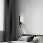 Applique murale de lecture moderne en métal à 2 lumières LED pour chambre à coucher