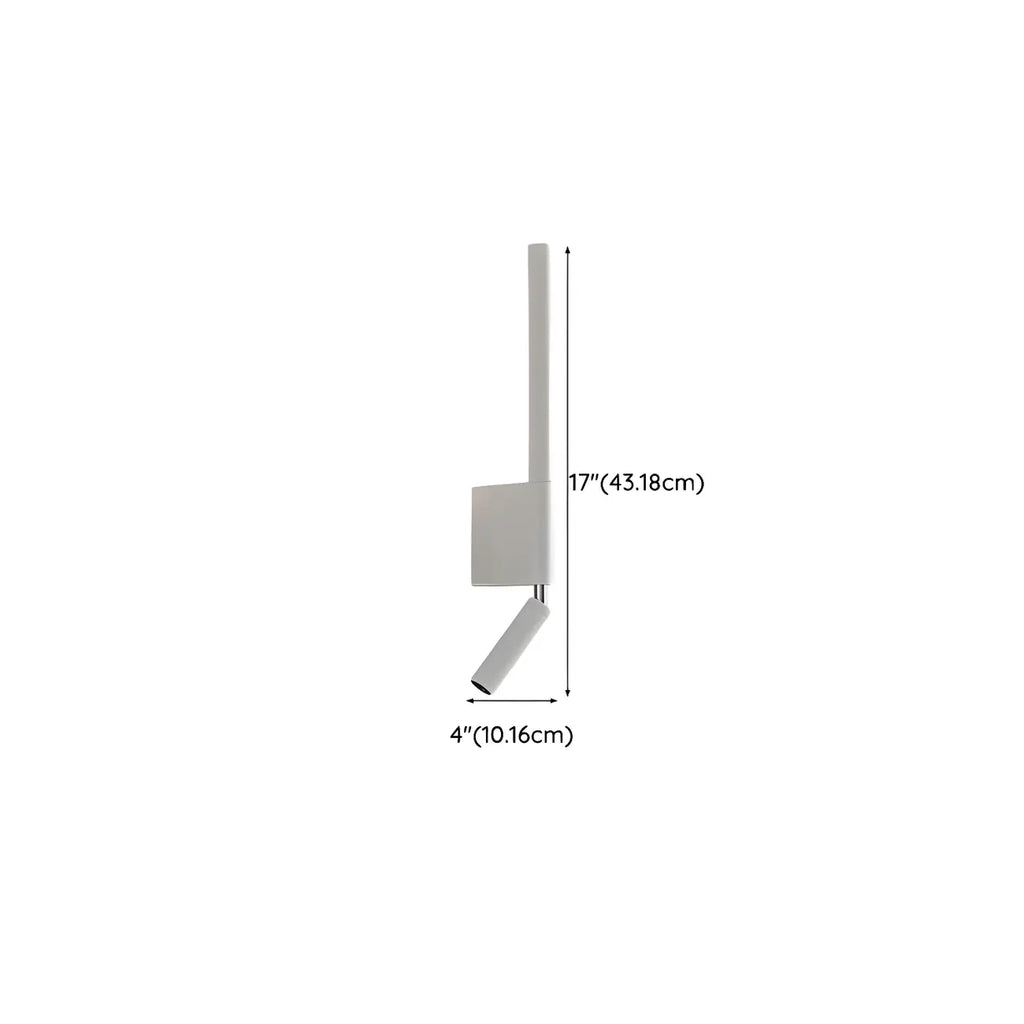 Applique murale de lecture moderne en métal à 2 lumières LED pour chambre à coucher