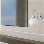 Applique murale LED Globe avec finition chromée pour chambre