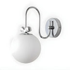 Applique murale LED Globe avec finition chromée pour chambre