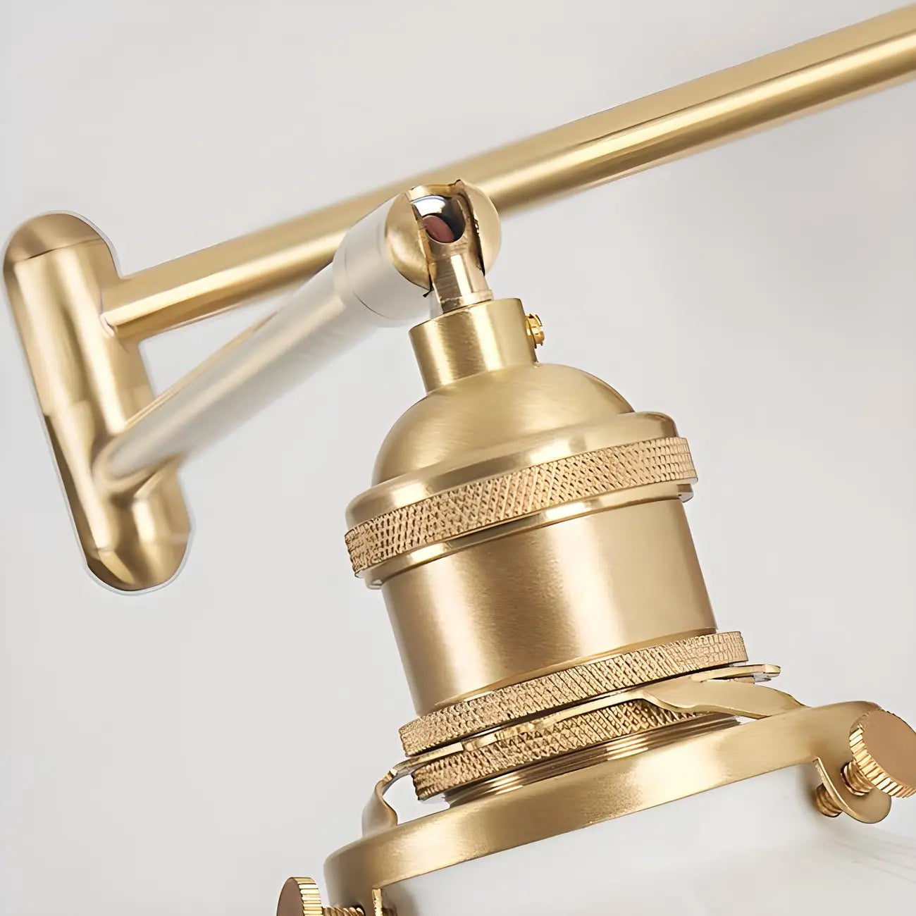 Lampe murale élégante à bras articulé plissé pour usage de chevet