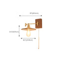 Lampe murale élégante à bras articulé plissé pour usage de chevet