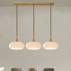 Suspension moderne en verre à 3 lumières pour îlot de cuisine
