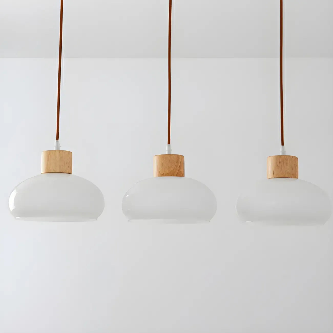 Suspension moderne en verre à 3 lumières pour îlot de cuisine