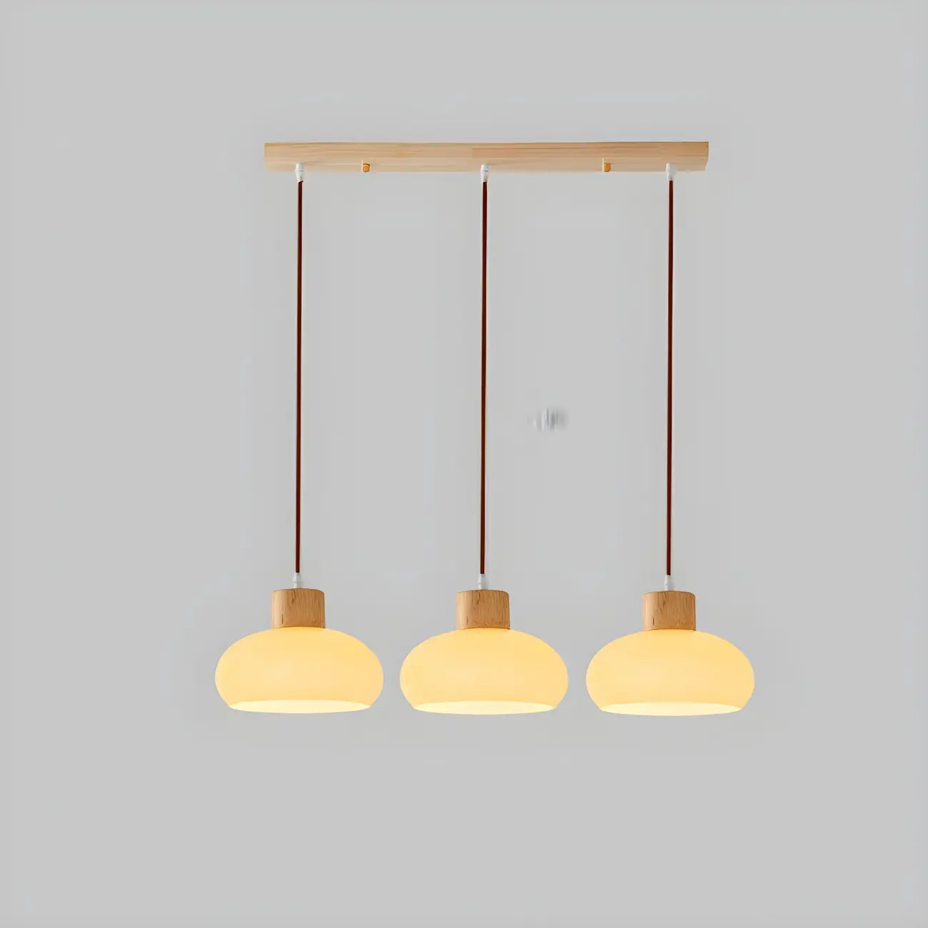 Suspension moderne en verre à 3 lumières pour îlot de cuisine