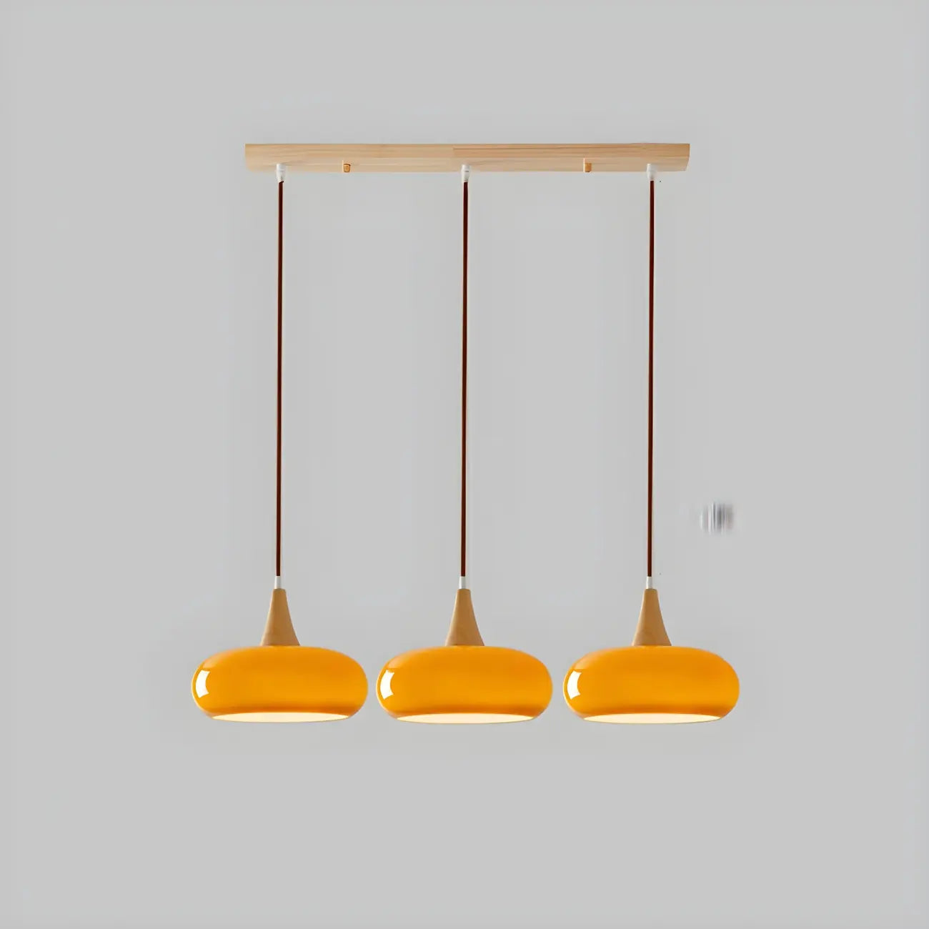 Suspension moderne en verre à 3 lumières pour îlot de cuisine