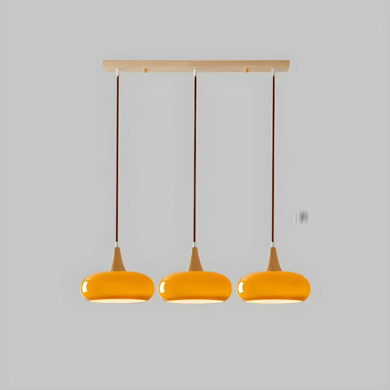 Suspension moderne en verre à 3 lumières pour îlot de cuisine