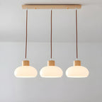 Suspension moderne en verre à 3 lumières pour îlot de cuisine