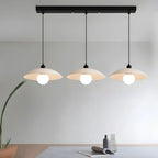 Lampadario moderno a LED da isola per cucina in vetro nero