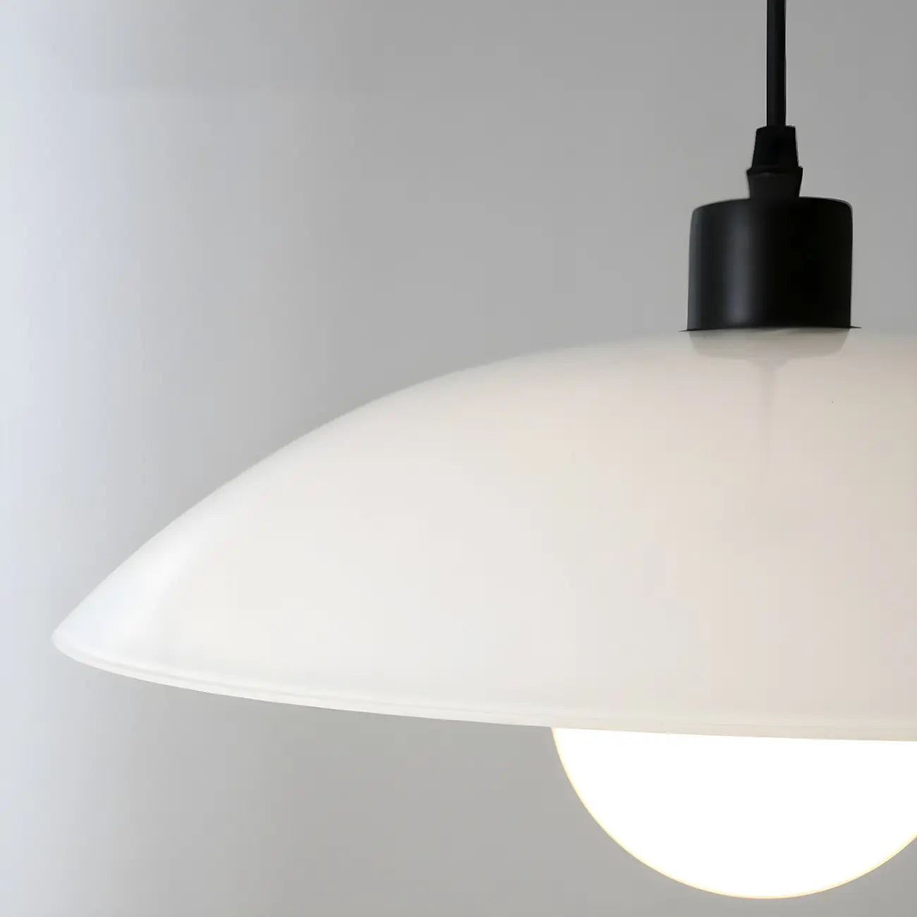 Lampadario moderno a LED da isola per cucina in vetro nero