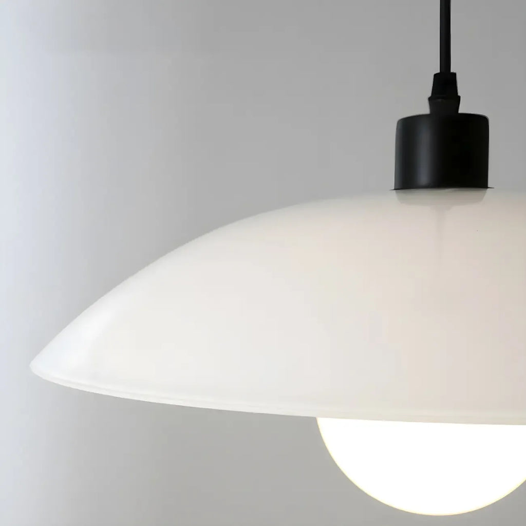 Lampadario moderno a LED da isola per cucina in vetro nero