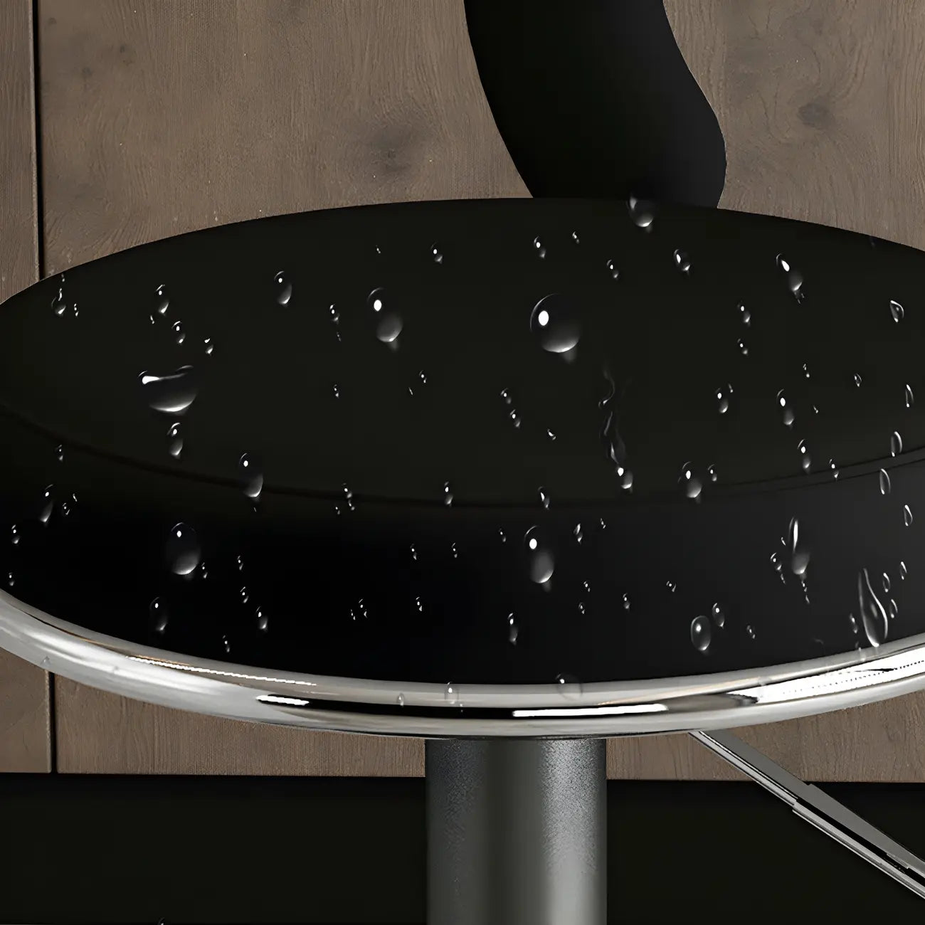 Tabourets de bar ronds en métal élégants et réglables avec coussins pour la cuisine