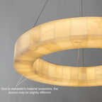 Lampadario ad anello in onice Mid-century Modern