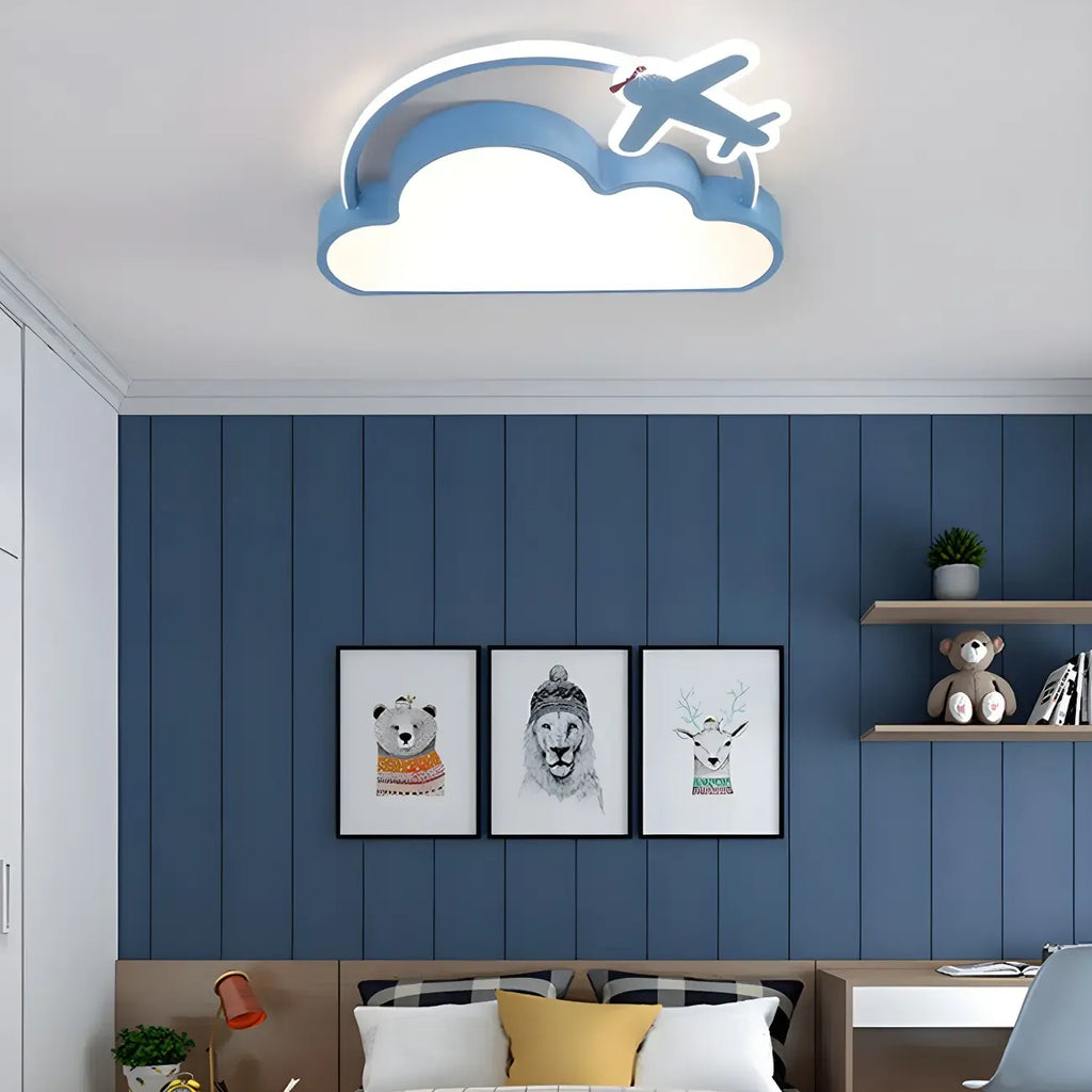 Plafonnier LED encastré pour chambre d'enfant à motif dessin animé