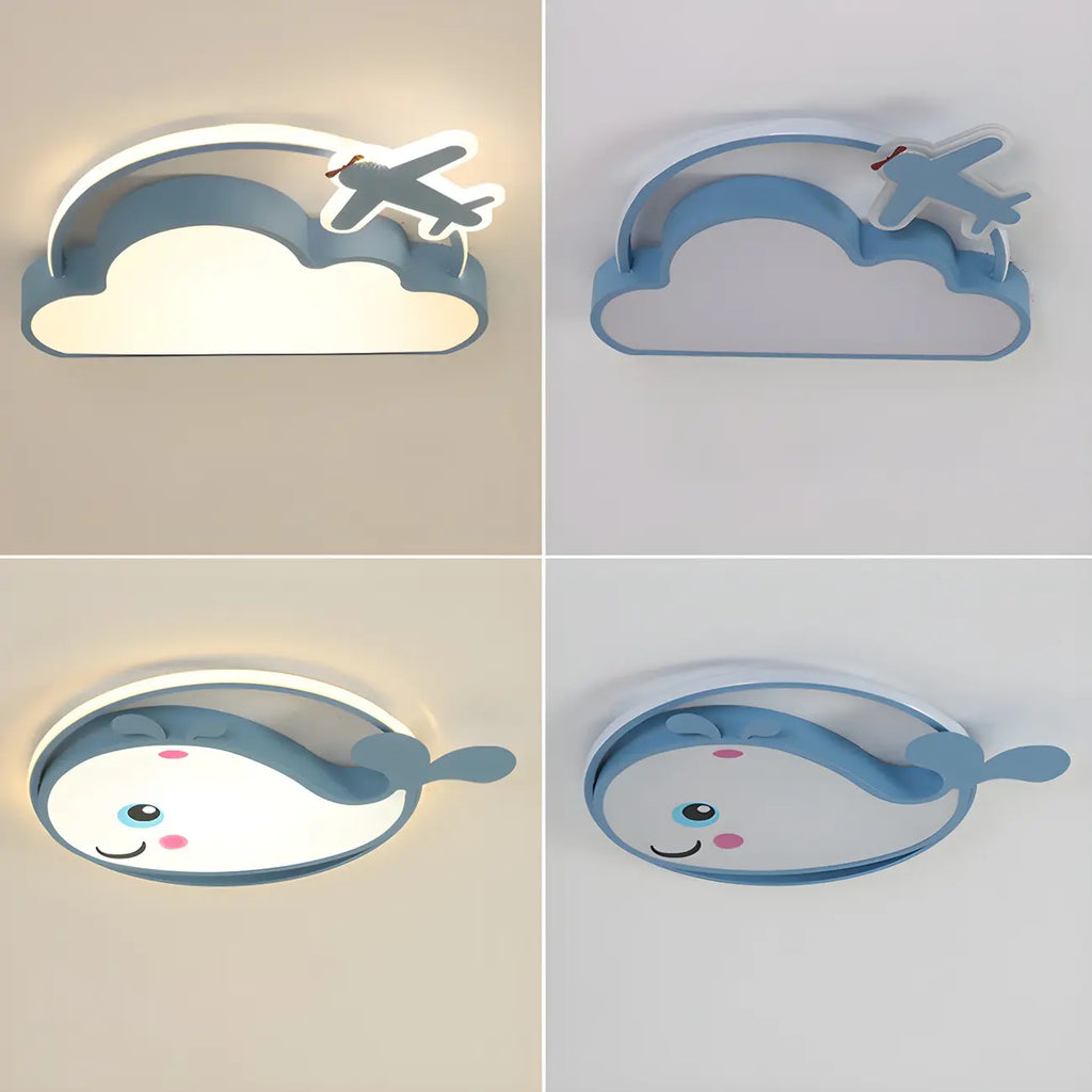 Plafonnier LED encastré pour chambre d'enfant à motif dessin animé