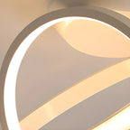 Mini plafonnier LED semi-encastré à intensité variable pour couloir avec anneau croisé