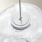 Lustre moderne en verre et LED pour îlot de cuisine