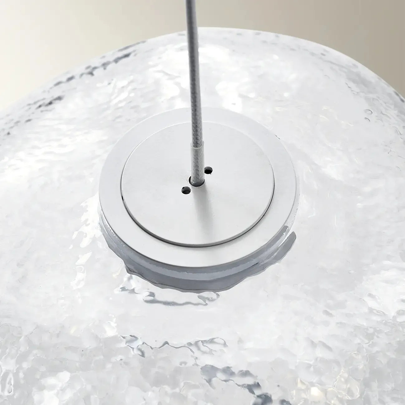 Lustre moderne en verre et LED pour îlot de cuisine