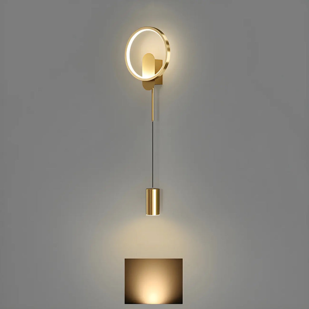 Lampada da parete a 2 luci a LED nera elegante e dimmerabile da 39,5"H per comodino