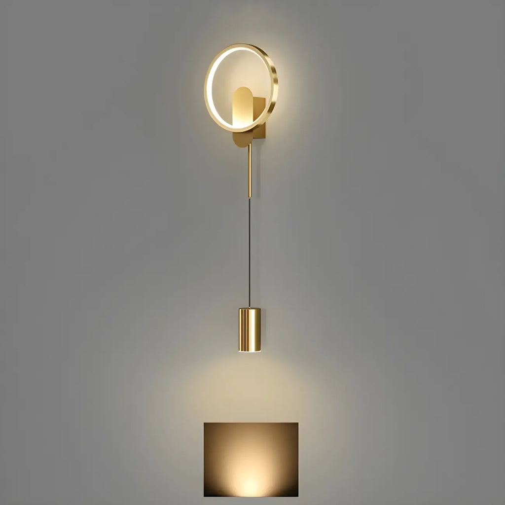 Lampada da parete a 2 luci a LED nera elegante e dimmerabile da 39,5"H per comodino