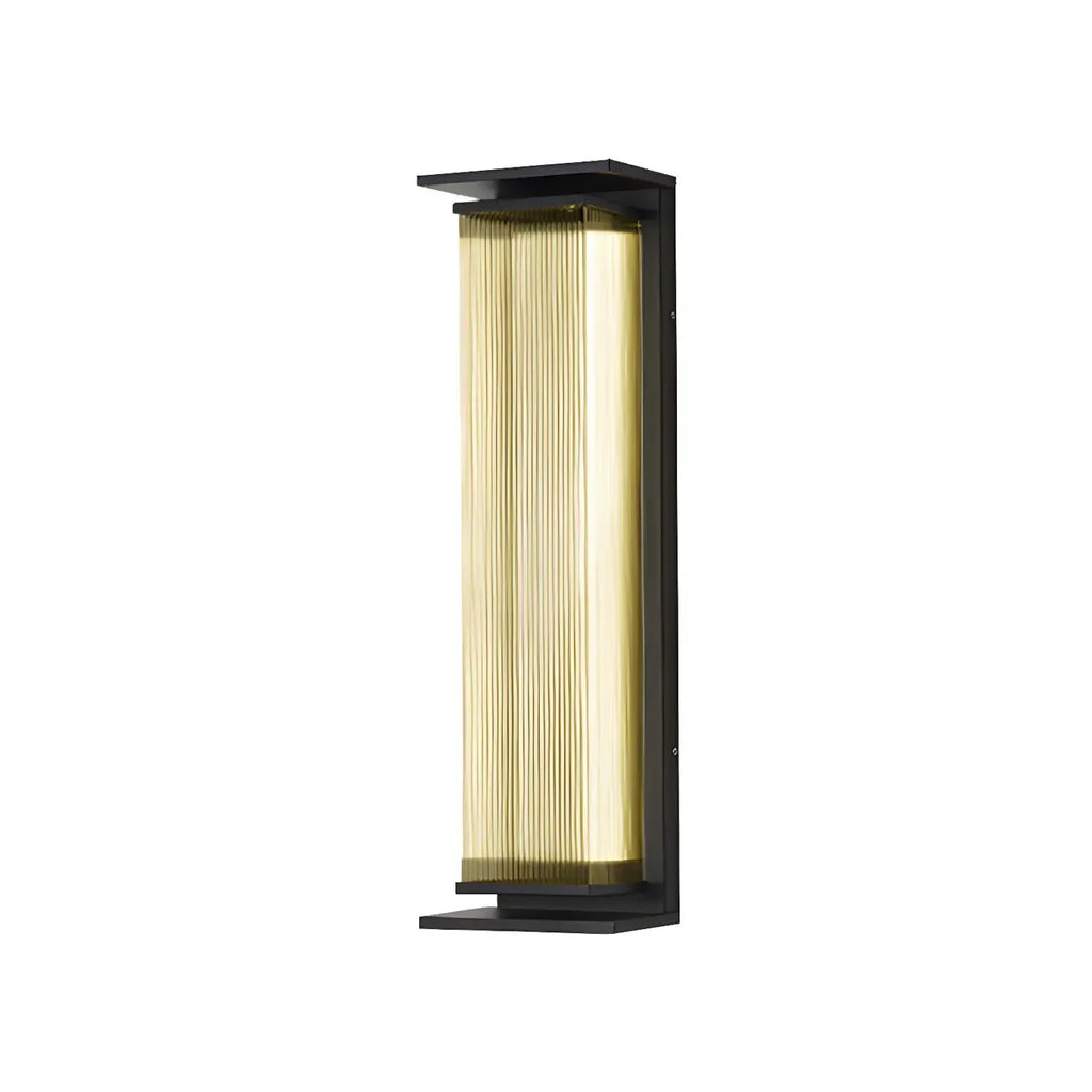 Applique murale LED extérieure moderne géométrique en acier