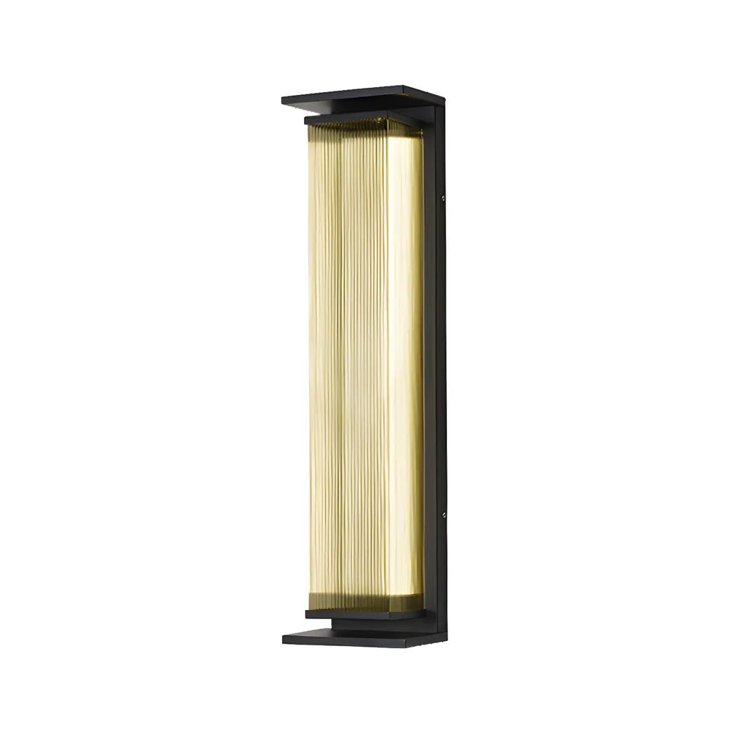 Applique murale LED extérieure moderne géométrique en acier