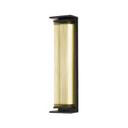 Applique murale LED extérieure moderne géométrique en acier