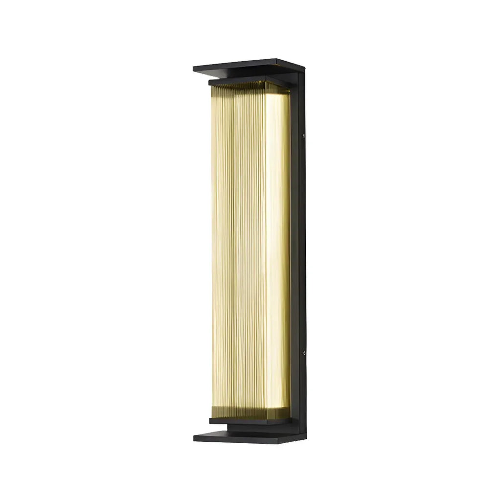 Applique murale LED extérieure moderne géométrique en acier