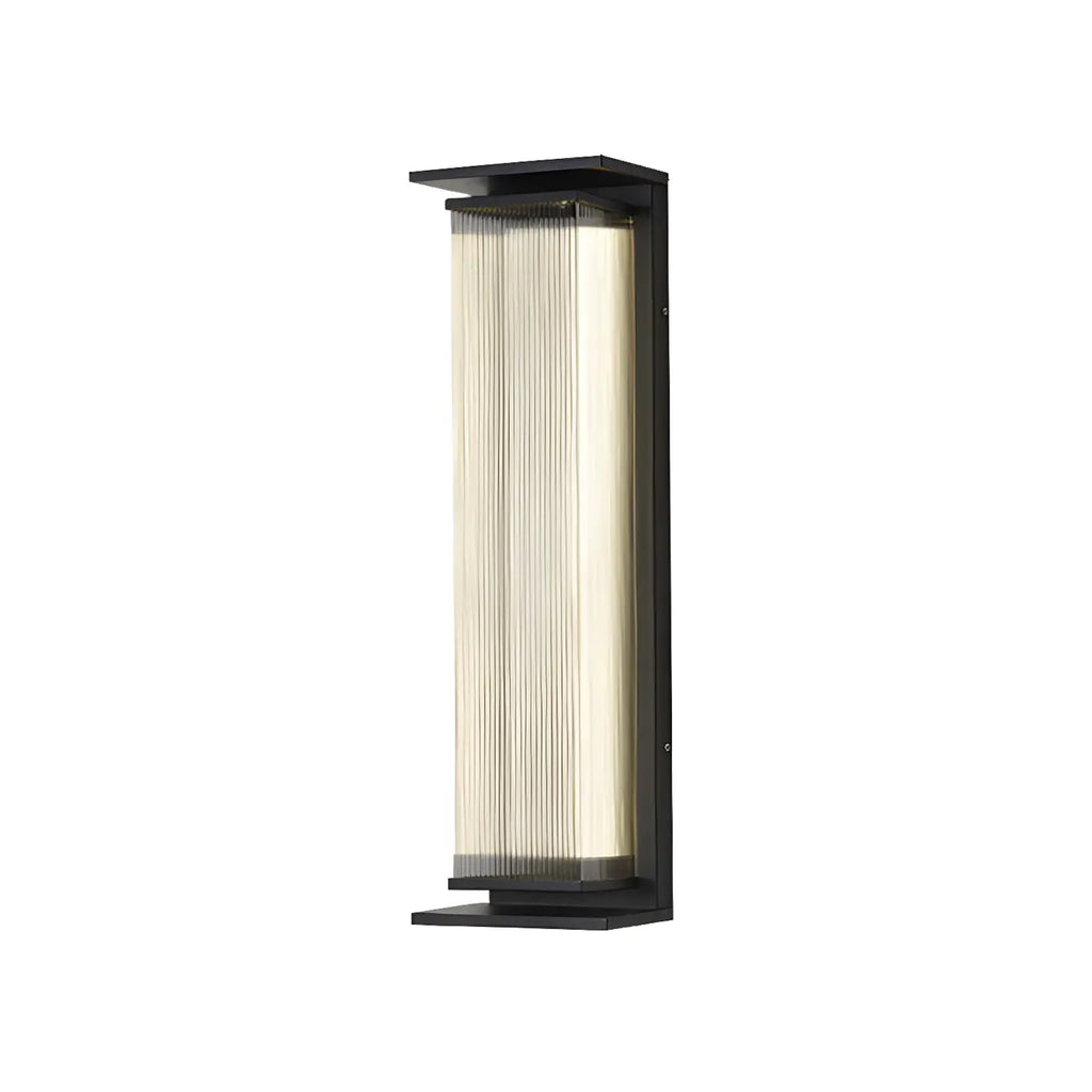 Applique murale LED extérieure moderne géométrique en acier