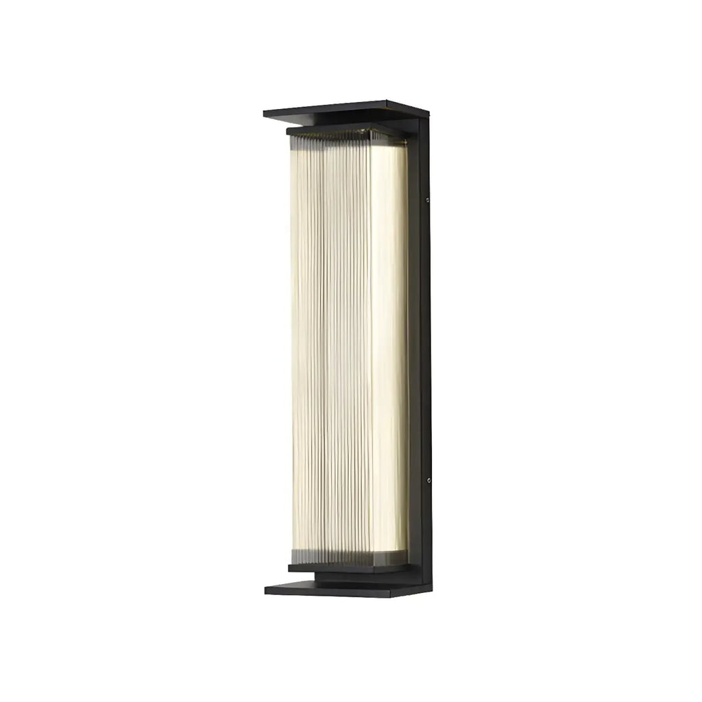 Applique murale LED extérieure moderne géométrique en acier