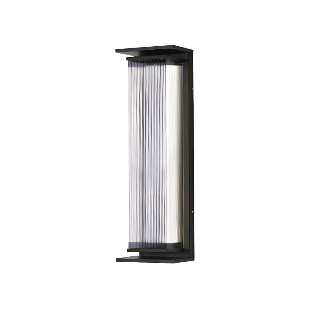 Applique murale LED extérieure moderne géométrique en acier
