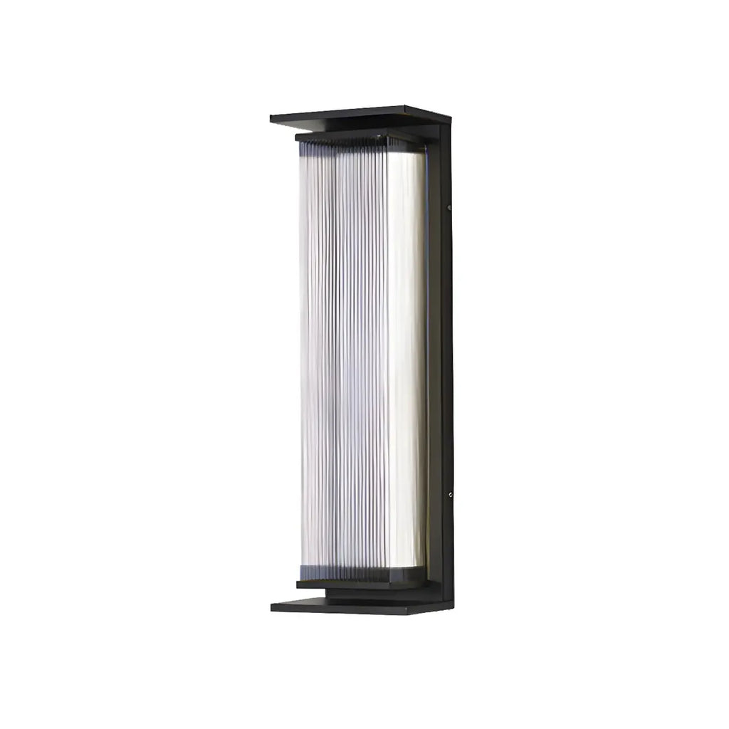 Applique murale LED extérieure moderne géométrique en acier