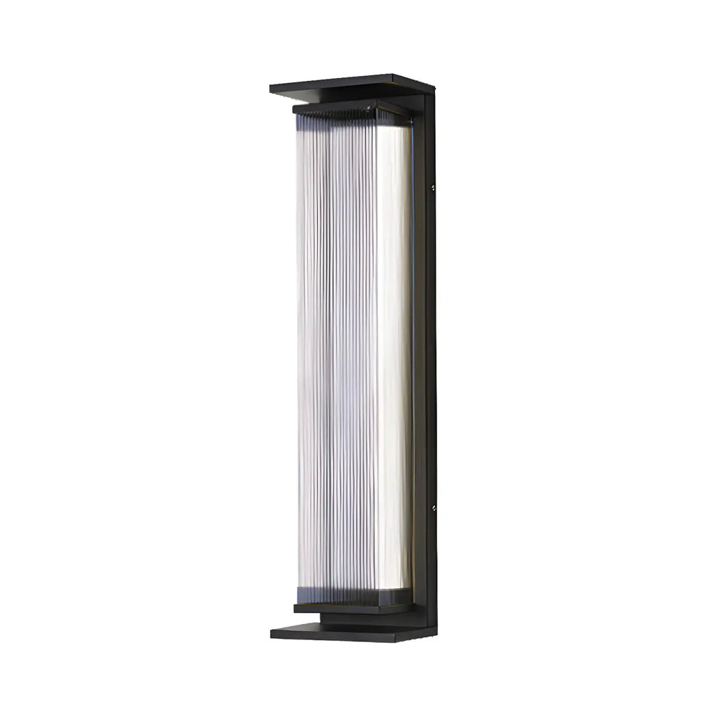 Applique murale LED extérieure moderne géométrique en acier