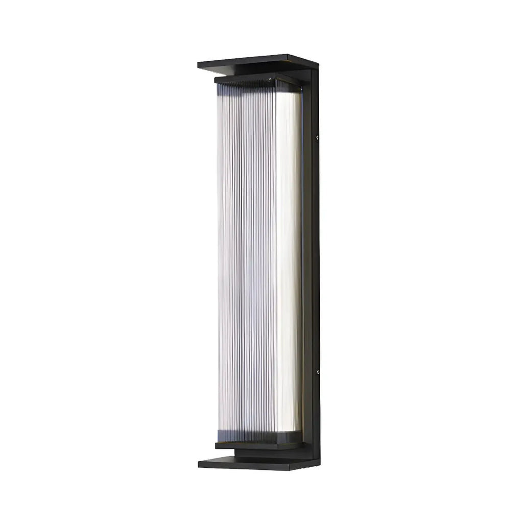 Applique murale LED extérieure moderne géométrique en acier