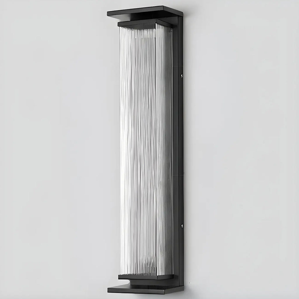 Applique murale LED extérieure moderne géométrique en acier