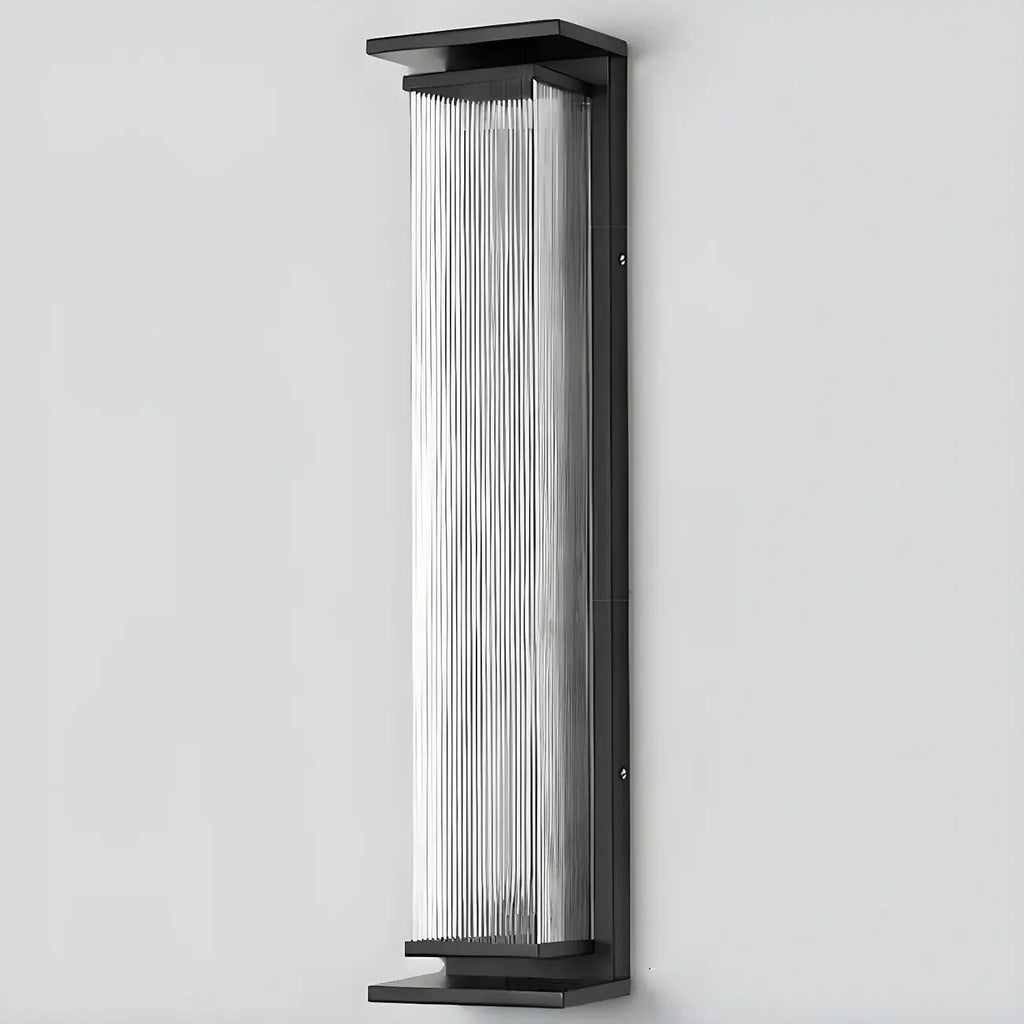 Applique murale LED extérieure moderne géométrique en acier