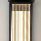 Applique murale LED extérieure moderne géométrique en acier