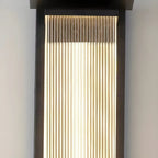 Applique murale LED extérieure moderne géométrique en acier